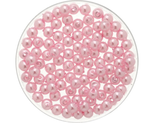 Wachsperlen hellrosa 4 mm 100 Stück Wachsperlen hellrosa 4 mm 100 Stück