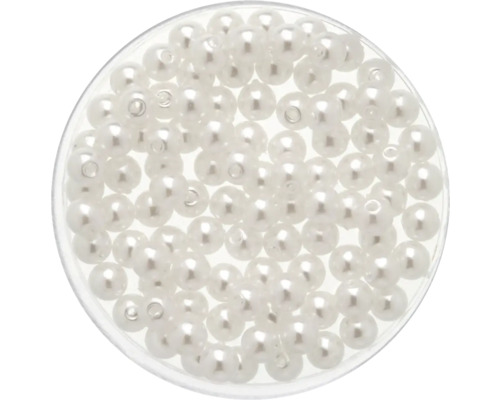 Wachsperlen weiß 4 mm 100 Stück Wachsperlen weiß 4 mm 100 Stück