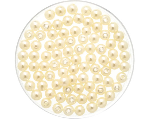 Wachsperlen kultur 4 mm 100 Stück Wachsperlen kultur 4 mm 100 Stück