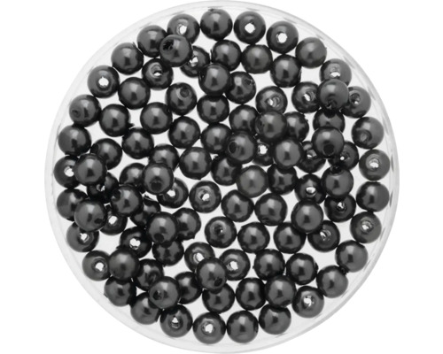 Wachsperlen grau 4 mm 100 Stück Wachsperlen grau 4 mm 100 Stück
