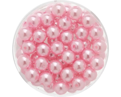 Wachsperlen hellrosa 6 mm 60 Stück Wachsperlen hellrosa 6 mm 60 Stück