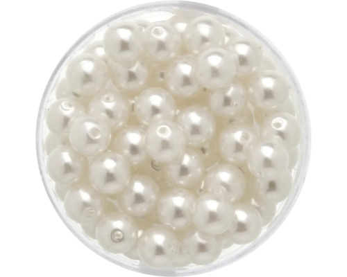 Wachsperlen weiß 6 mm 60 Stück Wachsperlen weiß 6 mm 60 Stück
