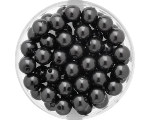 Wachsperlen grau 6 mm 60 Stück Wachsperlen grau 6 mm 60 Stück