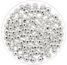 Metallic-Perle silber 4 mm 80 Stück
