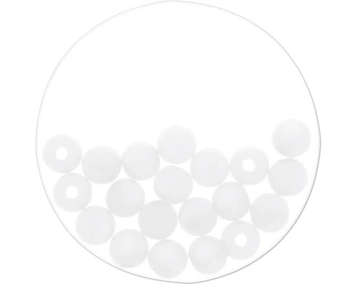 Perle Polaris weiß matt 6 mm 20 Stück
