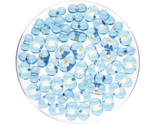 Farfalle Silbereinzug hellblau 6,5 mm 17 g