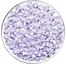 Glasschliffperlen flieder 4 mm 100 Stück