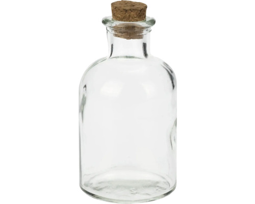 Glasflasche mit Korken 140 ml 5,5x10 cm Glasflasche mit Korken 140 ml 5,5x10 cm