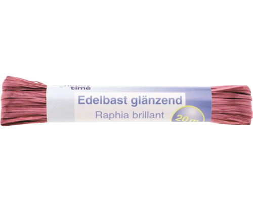 Edelbast glänzend, 20 Meter Bast zum Basteln und Dekorieren
