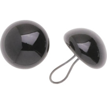 Zwei schwarze Glasaugen zum Basteln