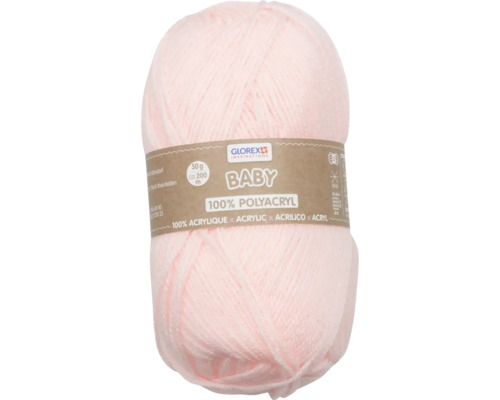 Wolle Baby 100 % Acryl rosa 50 g
