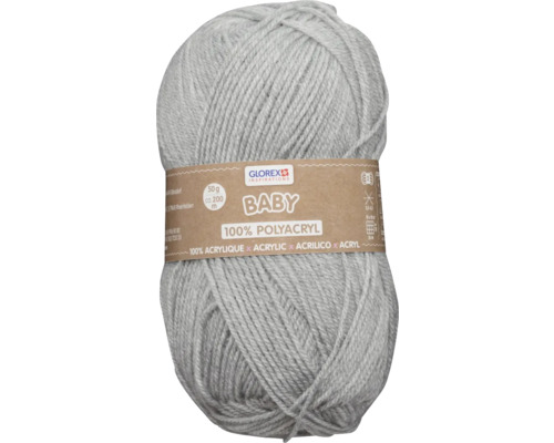 Wolle Baby 100 % Acryl grau 50 g