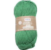 Knäuel grüne Baumwollgarn, 50 Gramm