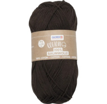 Knäuel braune Baumwolle, 50 Gramm