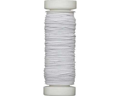 Elastic-Nähfaden weiß 20 m 0,6 mm Elastic-Nähfaden weiß 20 m 0,6 mm