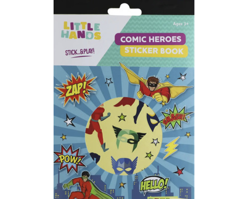 Sticker-Buch Comic Helden 6 Seiten