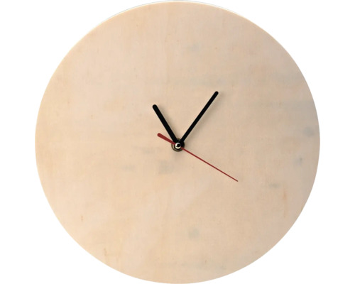 Uhr rund aus Holz 30 cm