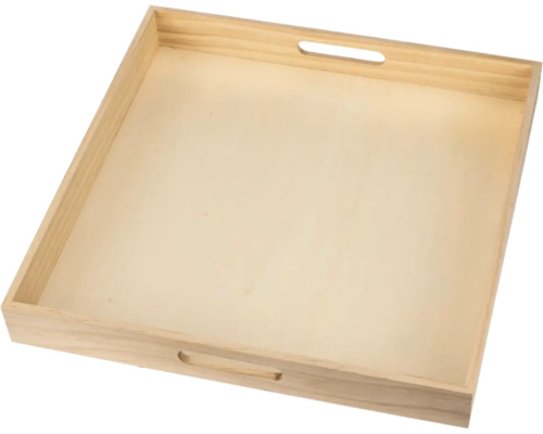 Tablett mit Griff holz 40x40x5 cm Tablett mit Griff holz 40x40x5 cm