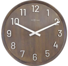 Nextime Wanduhr mit Holzoptik und Ziffernblatt