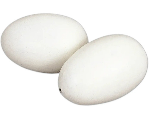 Nesteier KERBL Hühner eier aus Holz 2 St. weiß
