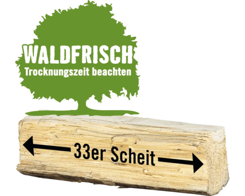 Kaminholz Brennholz HORNBACH FORST Nadelholz gemischt lose 1 Schüttraummeter ca. 28 - 33cm, waldfrisch