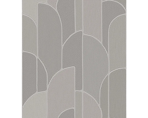 Vliestapete TP422933 Exclusive Threads Geometrisch grau Tapete mit geometrischem Muster aus Halbkreisen und Rechtecken