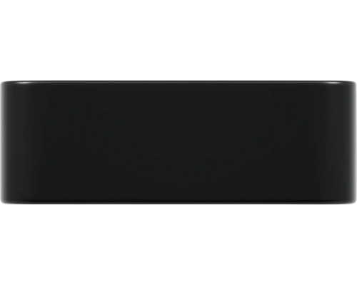 Schwarzes rechteckiges Kunststoffgehäuse