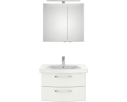 Badezimmerset mit Spiegelschrank, Waschbecken und Unterschrank