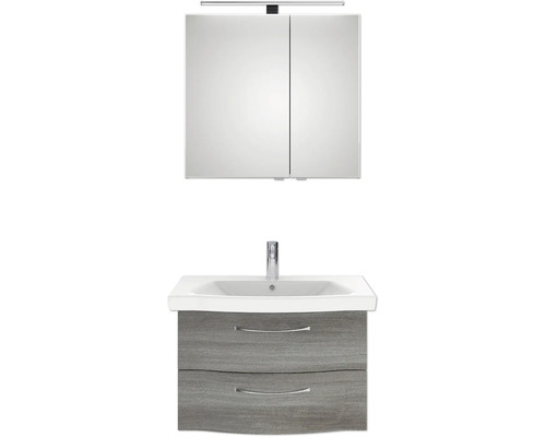 Badmöbelset mit Spiegelschrank und Waschbeckenunterschrank