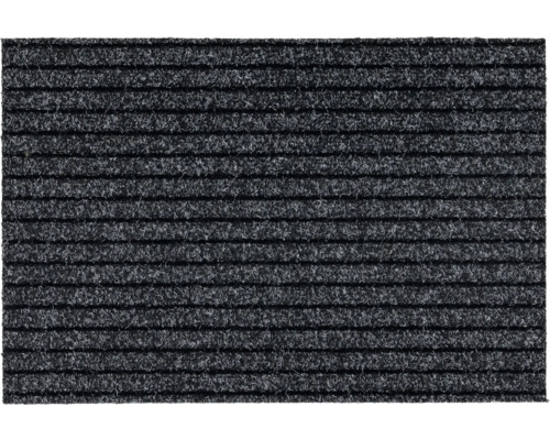 Ripsmatte nach Maß Line Tandem anthrazit 048 60 cm breit (Meterware) Fußmatte mit gerippter Oberfläche