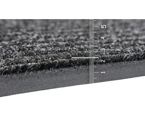 Detailansicht einer Schmutzfangmatte mit Messskala zur Darstellung der Dicke