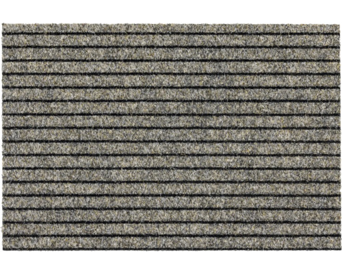 Ripsmatte nach Maß Line Tandem beige 006 100 cm breit (Meterware) Fußmatte mit horizontalen Streifen
