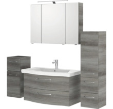 Badezimmer-Set mit Waschtisch, Spiegelschrank und Seitenschrank für die Badezimmereinrichtung