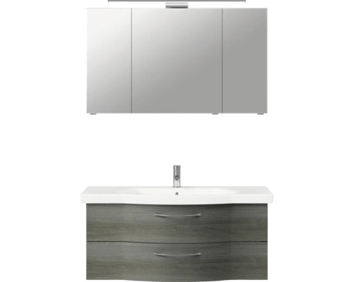 Badezimmer Waschtischkombination mit Spiegelschrank und Unterschrank