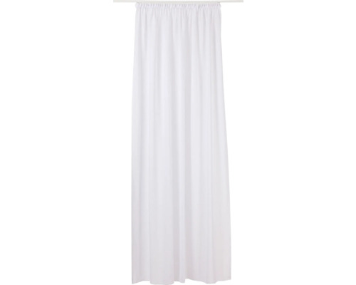 Vorhang mit Universalband Ecco weiß 260 x 300 cm Weißer Duschvorhang mit Kräuselbandaufhängung