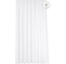 Weißer Gardinenschal mit Faltenbandaufhängung