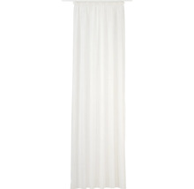 Weißer Gardinenschal mit Kräuselbandaufhängung