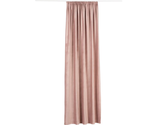Vorhang mit Universalband Castellan zartrosa 260 x 250 cm Vorhang mit Faltenbandaufhängung