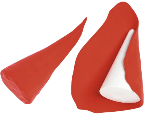 Kegel aus Styropor mit Papierummantelung