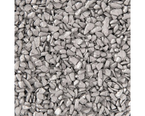 Silberner Ziersplitt als Hintergrund