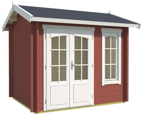 Gartenhaus aus Holz mit Doppeltür und Fenster