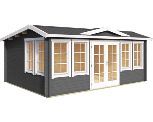 Gartenhaus mit Fenstern und Doppeltür