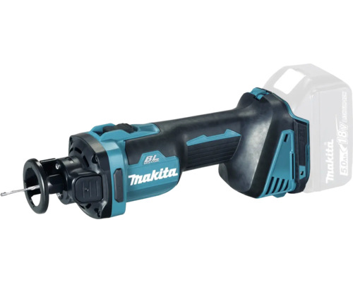 Akku-Rotationsschneider Makita DCO181Z 18V, ohne Akku und Ladegerät Makita Trockenbauschneider mit Akku