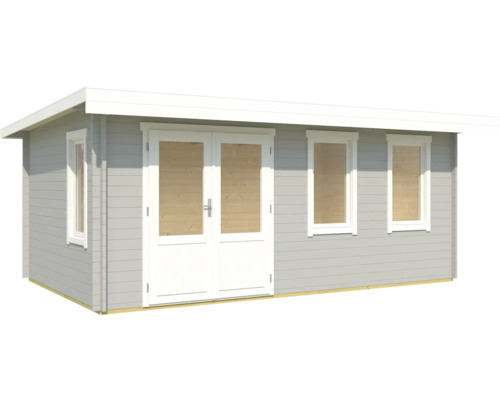 Gartenhaus aus Holz mit Doppeltür und Fenstern