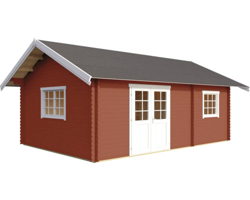 Holzgartenhaus mit Doppeltür und Fenster