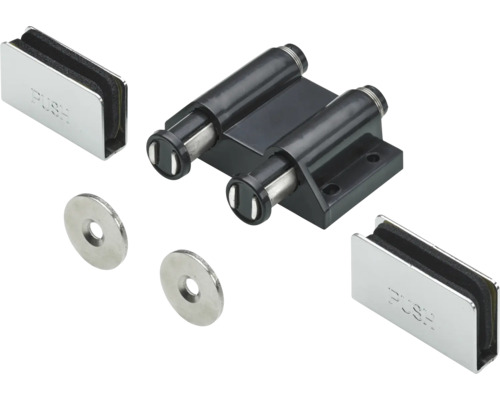 Doppel-Druckmagnetschnäpper zum Aufschrauben 47 x 60 x 19 mm Schrankschnäpper Set zum Öffnen und Schließen von Schranktüren