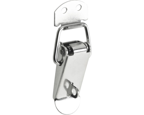 Kistenverschluss abschließbar 68 x 30 mm Edelstahl roh Kniehebelverschluss aus Metall
