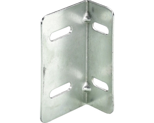 Verstellwinkel 18 x 30 x 60 x 1,2 mm Stahl verzinkt Winkelverbinder aus Metall mit Löchern