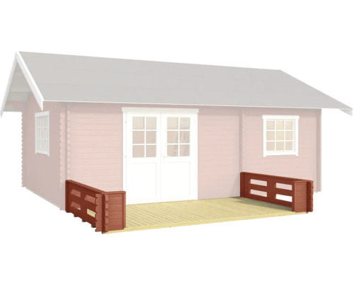 Terrasse Outdoor Life Caroline 365 x 200 cm schwedenrot Terrasse Outdoor Life Caroline 365 x 200 cm schwedenrot