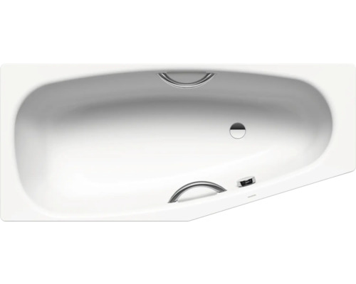 Badewanne KALDEWEI Mini Star 835 70 x 157 cm alpinweiß glänzend 224500010001 Badewanne mit Griffen und Ablaufgarnitur
